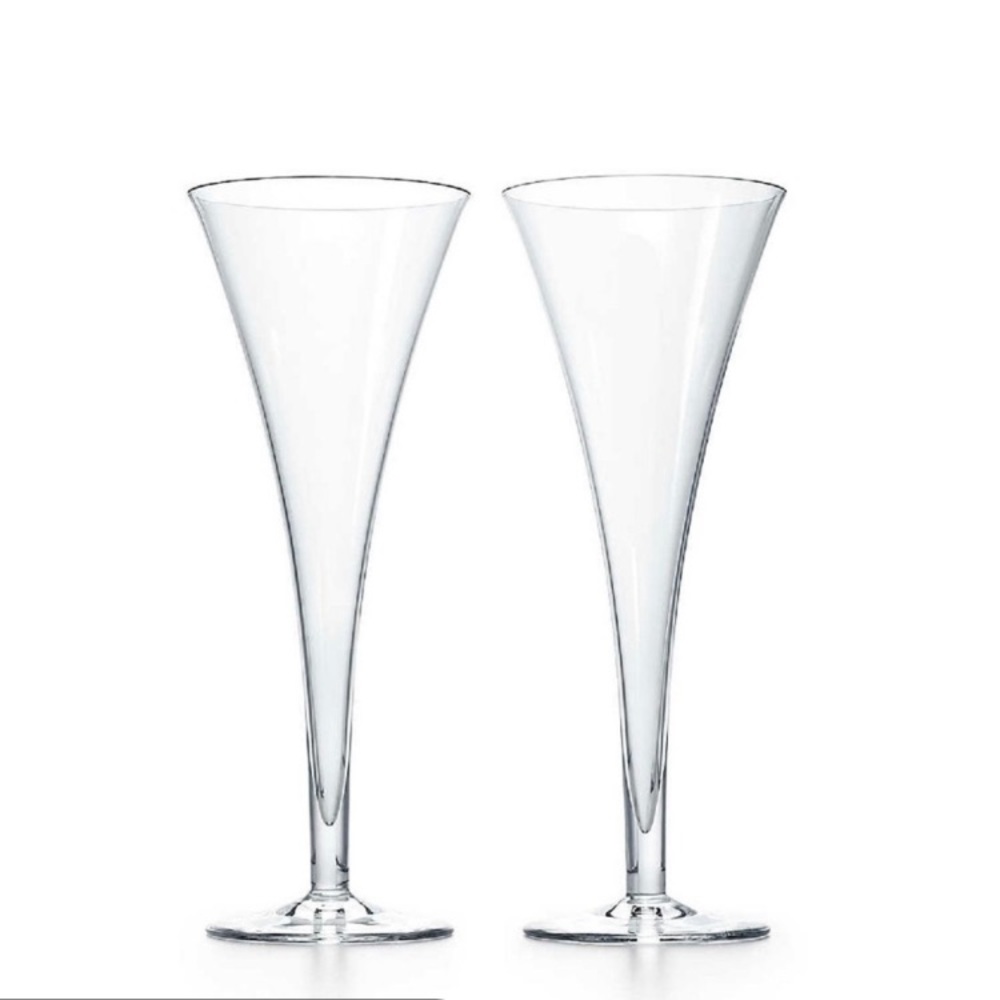 Tiffany Trumpet Champagne Flute set